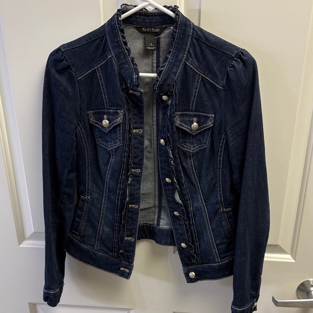 Denim Jacket with Silver Buttons